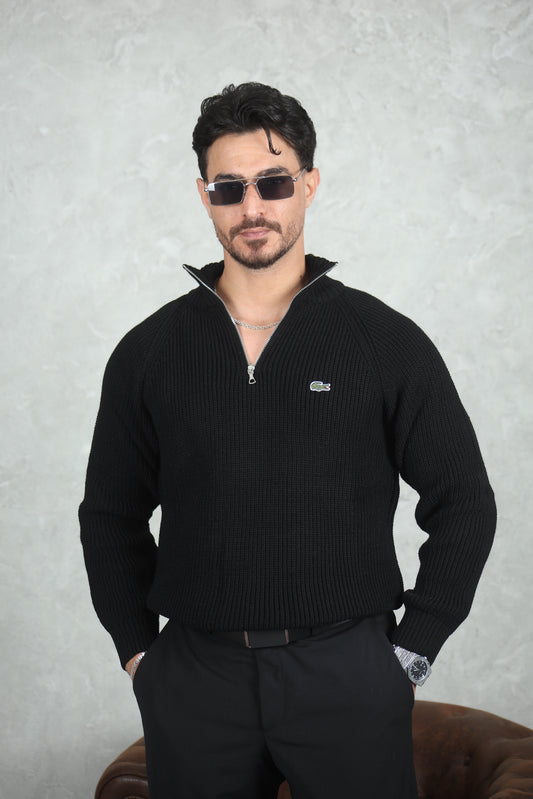 Pull torsadé demi-zippé lacoste